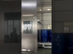 स्वचालित पैलेट भरने की मशीन जिसमें कई भरने वाले लांस हैं