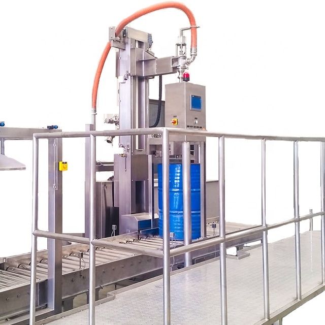 Semi-Auto Pallet Filling Machine 200L Drum 1000L IBC for Oil Chemical Industries Electric Engine Motor Gear PLC Bearing