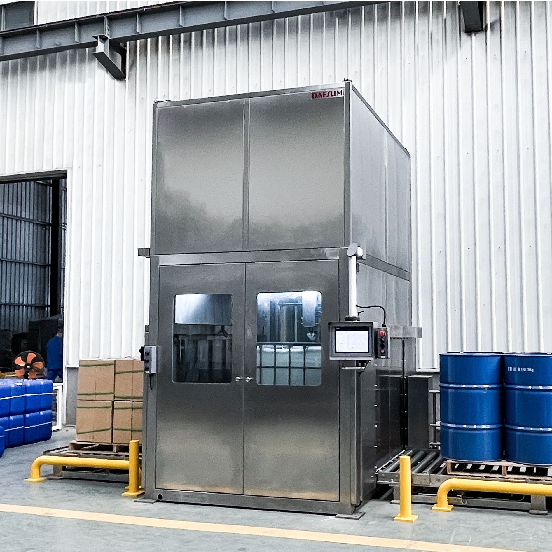 GZ1000 Fully Automatic Electric Pallet Filling Machine with ±0.2%FS Accuracy for Oil Chemical Industries