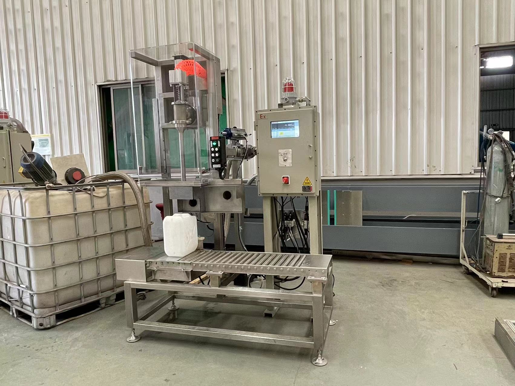 10L18L25L Double Nozzle Semi-auto Jerrycan Pail Oil Chemical Liquid Acrylic Resin H2O2 Filling Machine Filler